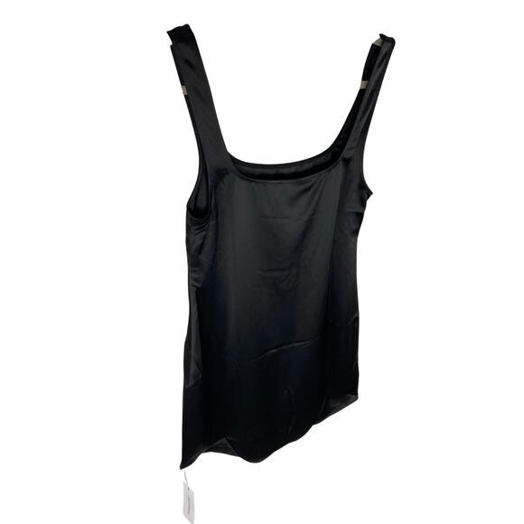 Rumored Monaco Satin Mini Dress Sleeveless Sexy Party Minimalist Chic Black Sz S - Picture 5 of 11
